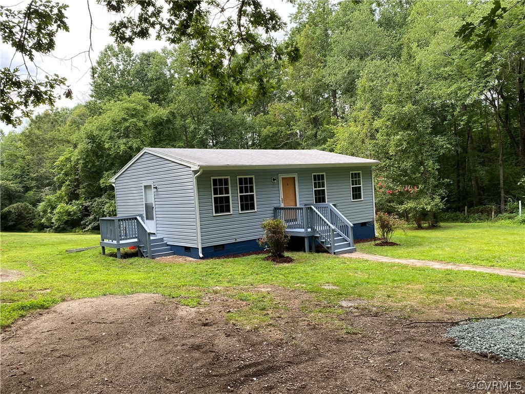 3524 Forest Grove Road Sandy Hook, VA 23153 - Photo 13 of 18 a view of a house with a yard and sitting area