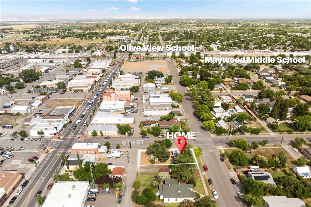 818 6th Street Corning, CA 96021 - Photo 30 of 32 an aerial view of residential houses with outdoor space
