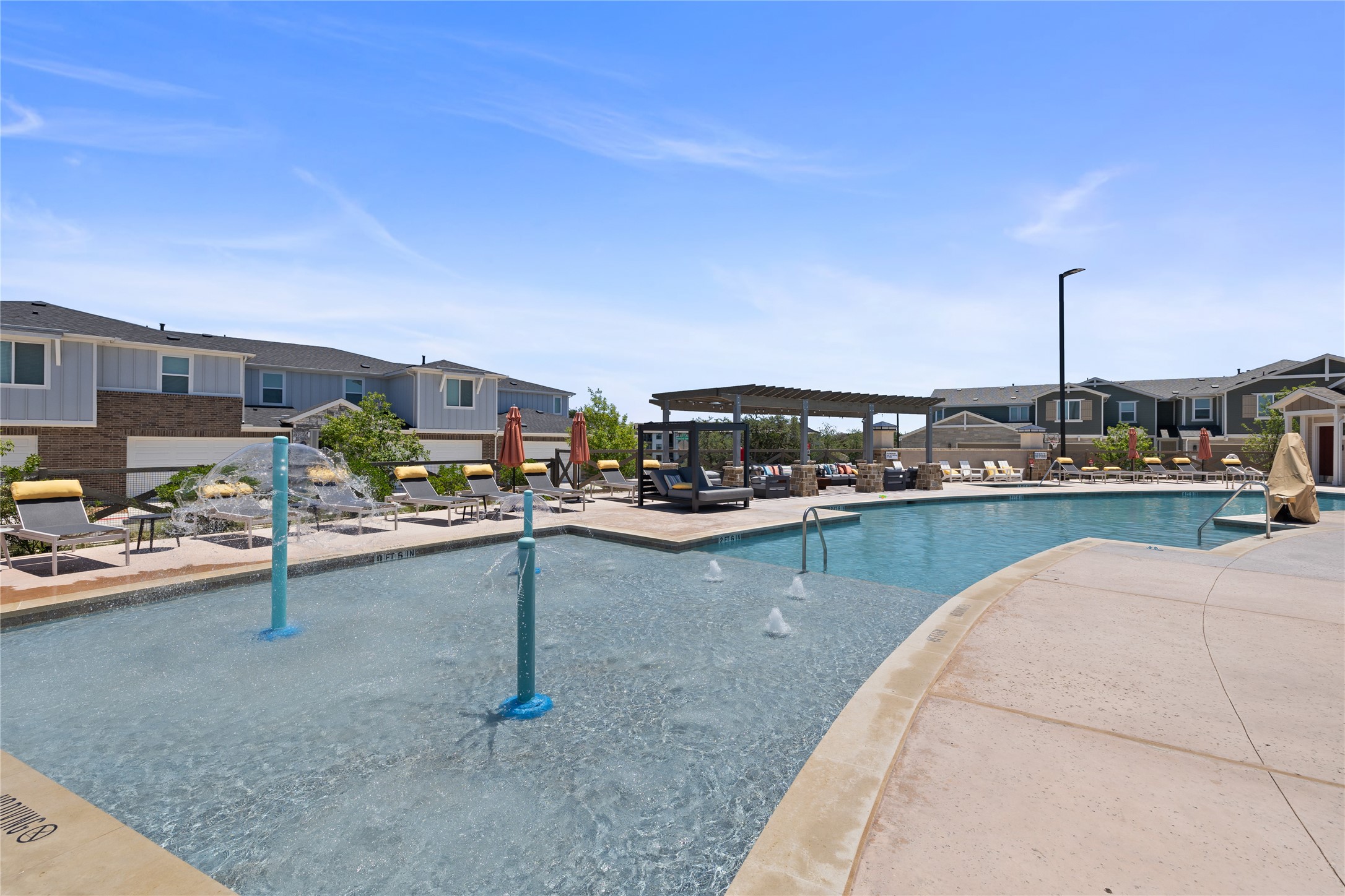 5514 Mobeetie Loop Bee Cave, TX 78738 - Photo 19 of 20 a view of a swimming pool with outdoor seating space and barbeque oven