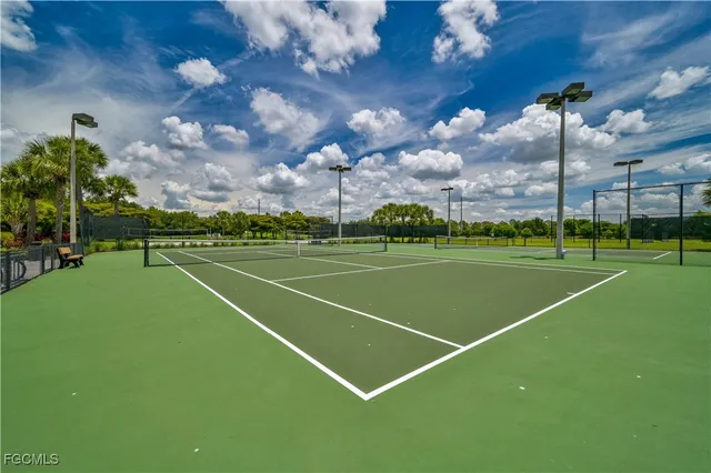 a view of a tennis court