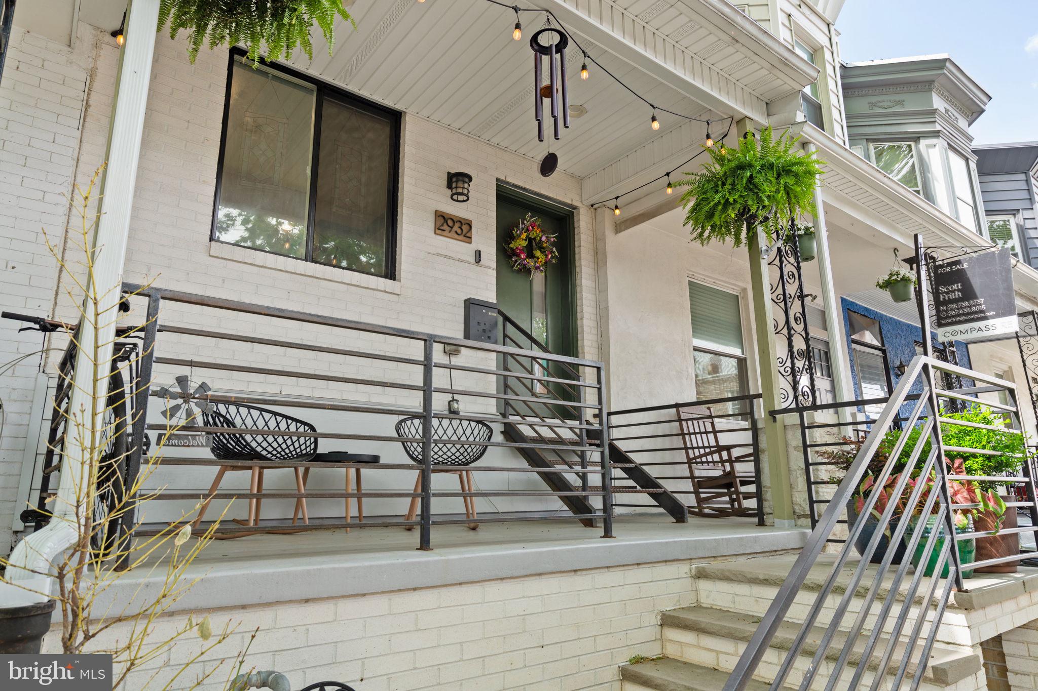 2932 Nicholas Street Philadelphia, PA 19121 - Photo 62 of 65 a balcony with furniture and a potted plant