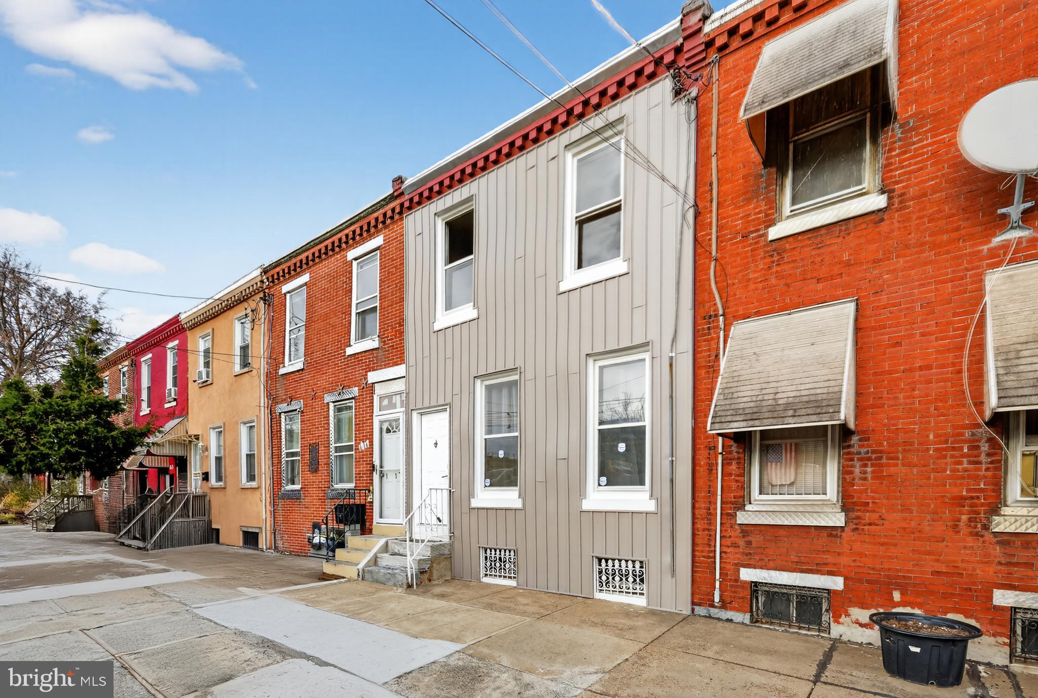 a front view of a building