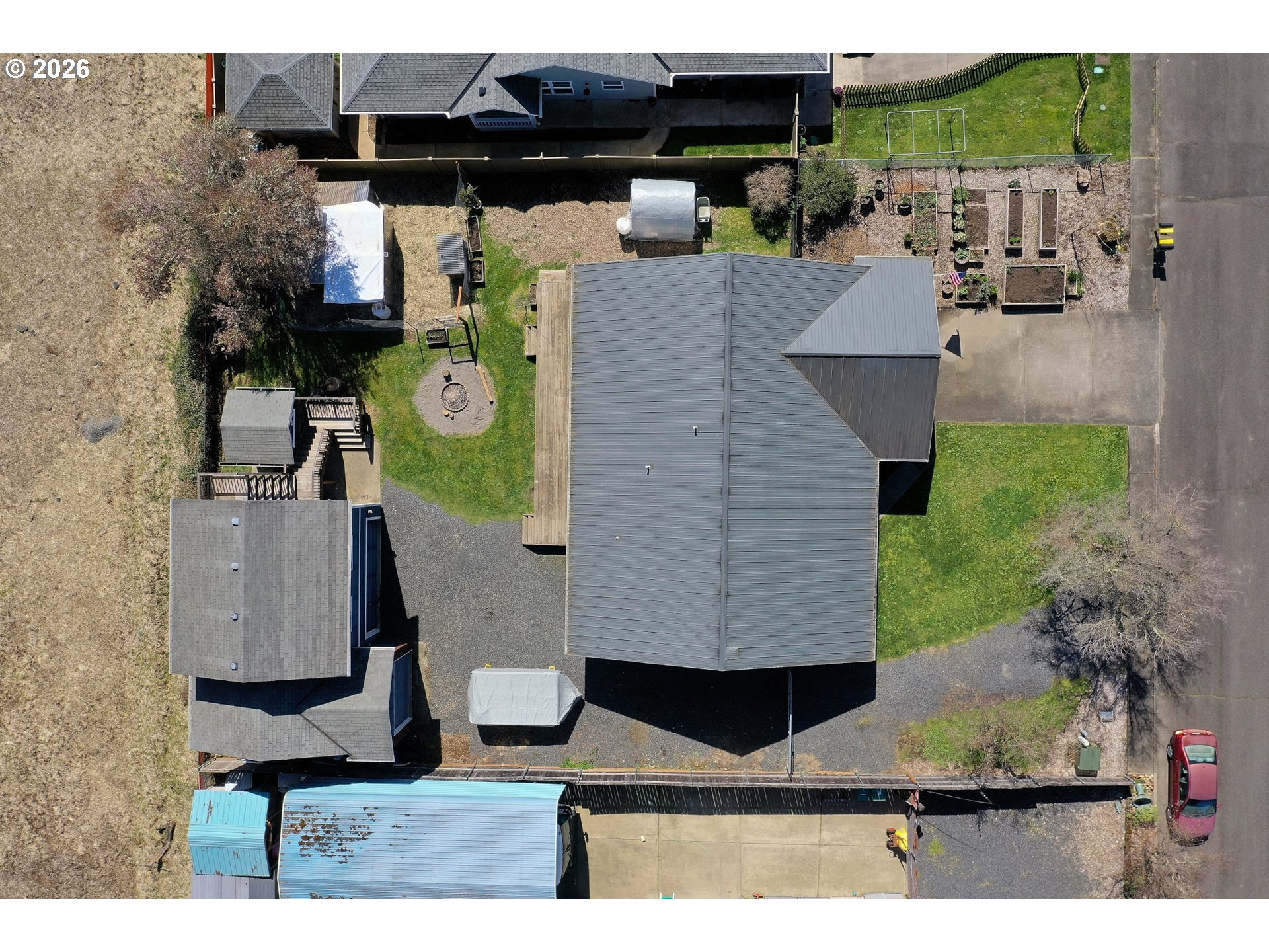 52320 Southwest Taylor Street Scappoose, OR 97056 - Photo 47 of 48 an aerial view of houses with outdoor space