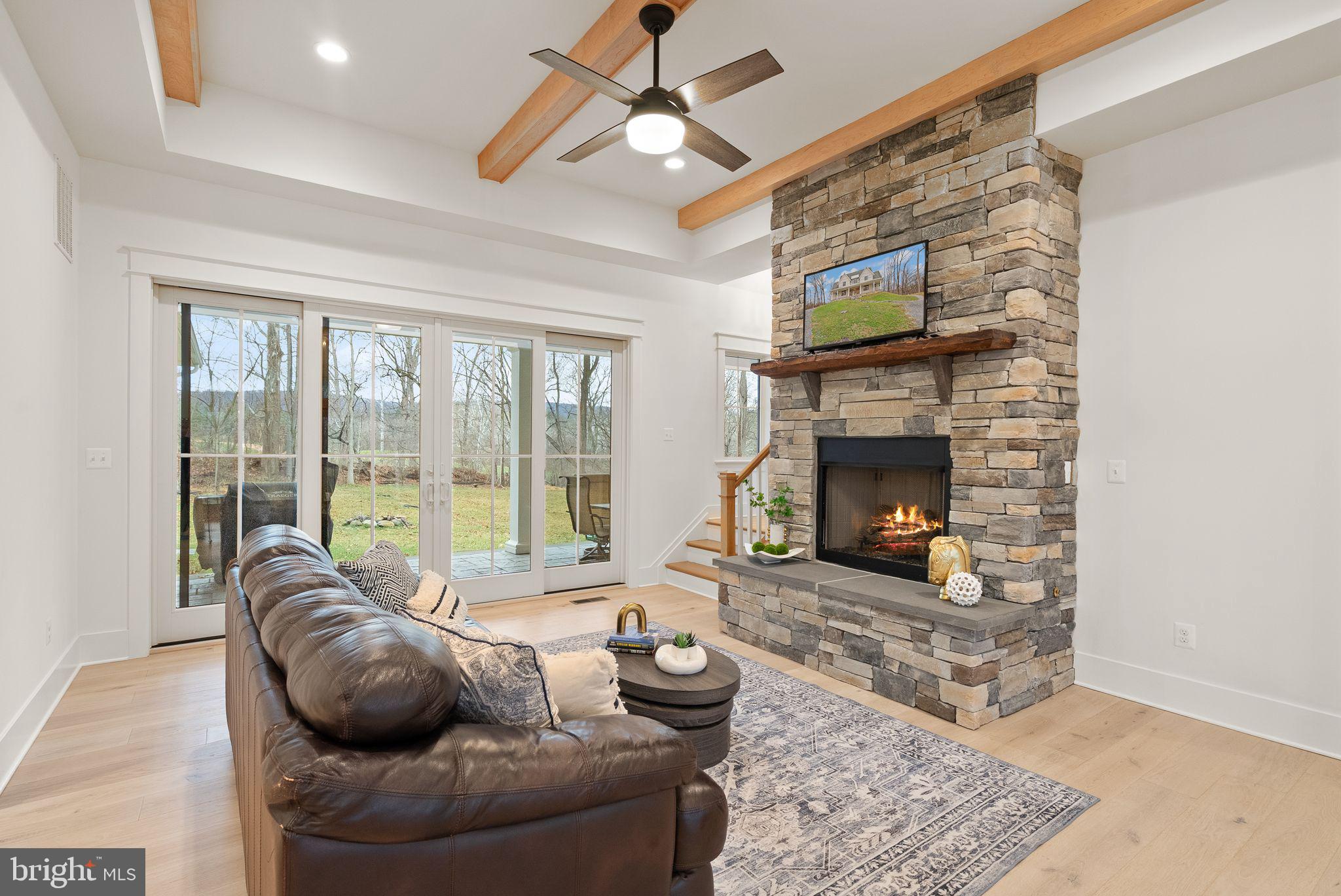 17819 Yatton Road Round Hill, VA 20141 - Photo 2 of 92 Beamed ceiling, Stone fireplace and mantel