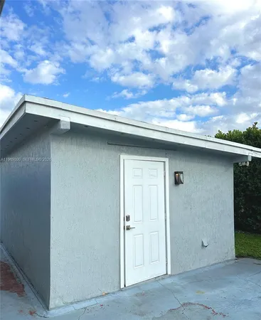 a backyard of a house