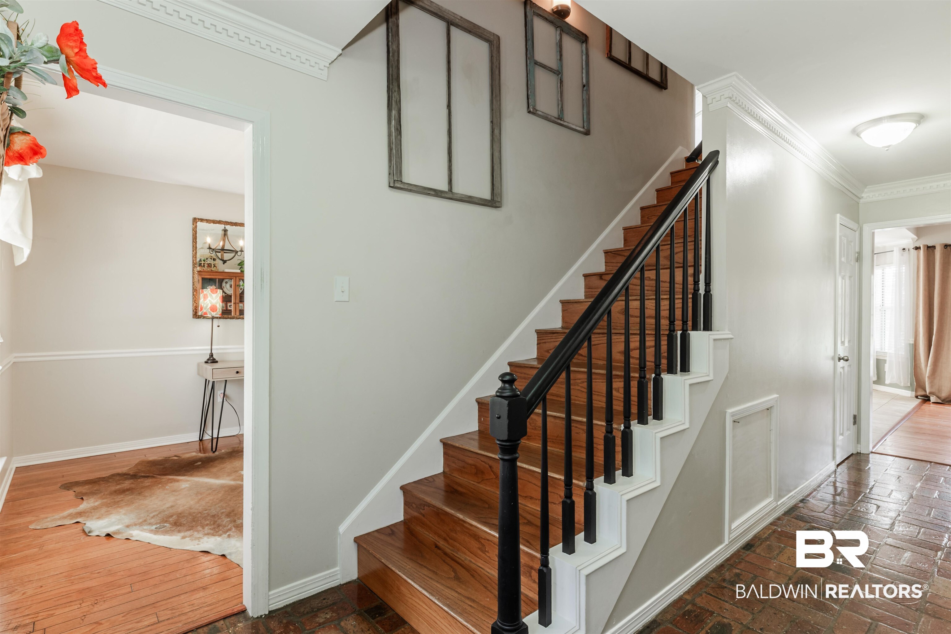 3844 Isabel Way South Mobile, AL 36693 - Photo 5 of 49 Staircase featuring crown molding
