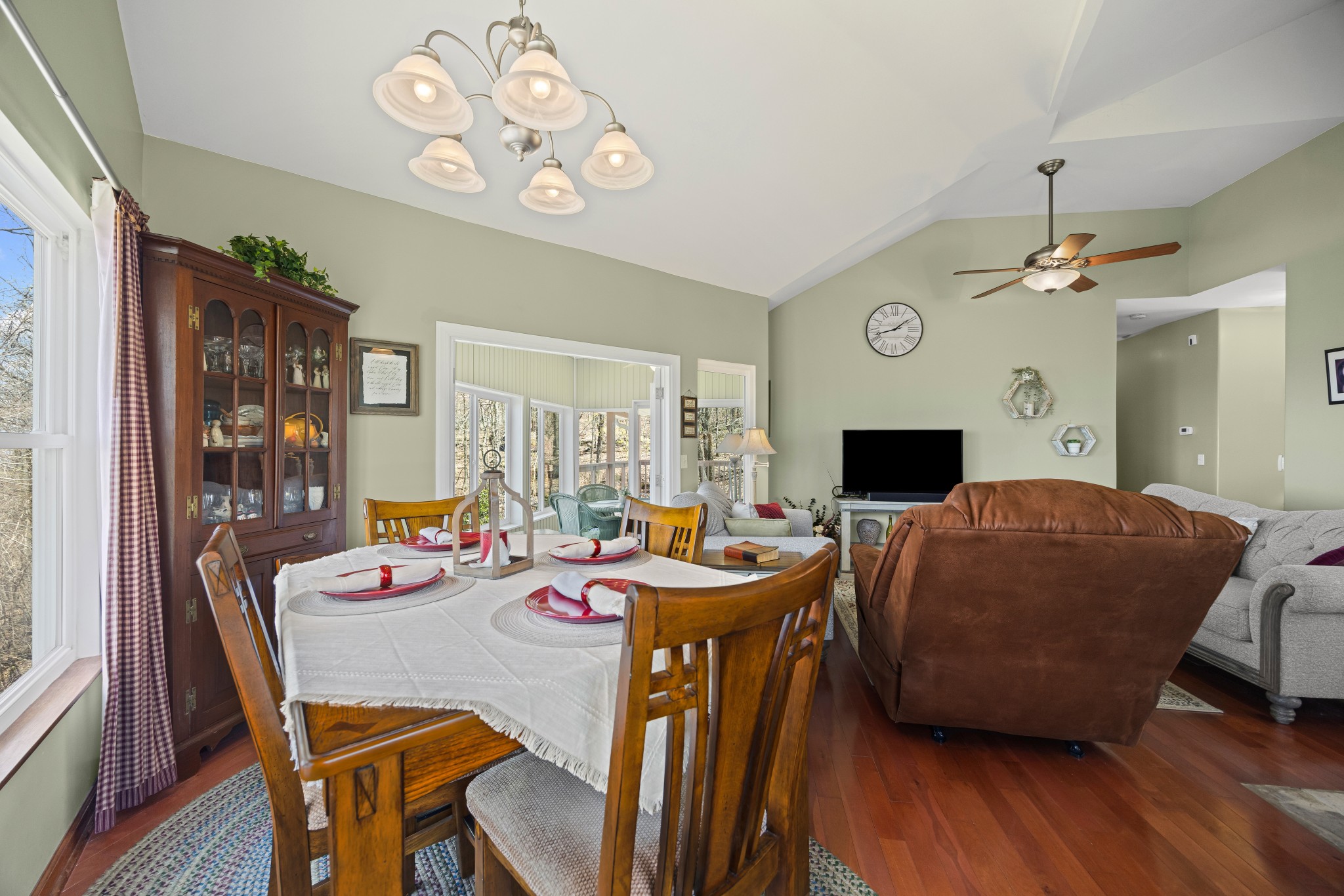 300 Iron Gap Road Belvidere, TN 37306 - Photo 17 of 84 a view of a dining room with furniture window and wooden floor