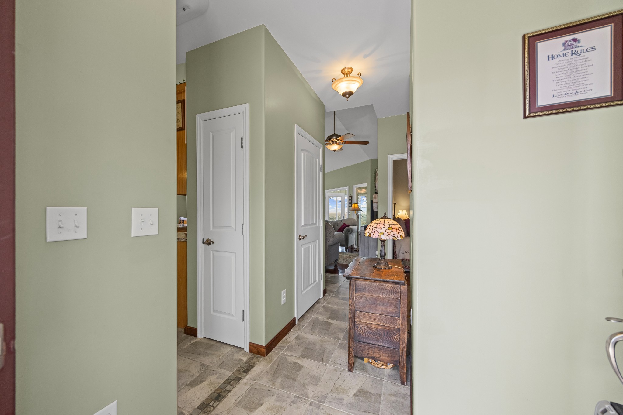 300 Iron Gap Road Belvidere, TN 37306 - Photo 9 of 84 a hallway with kids room with bathroom view