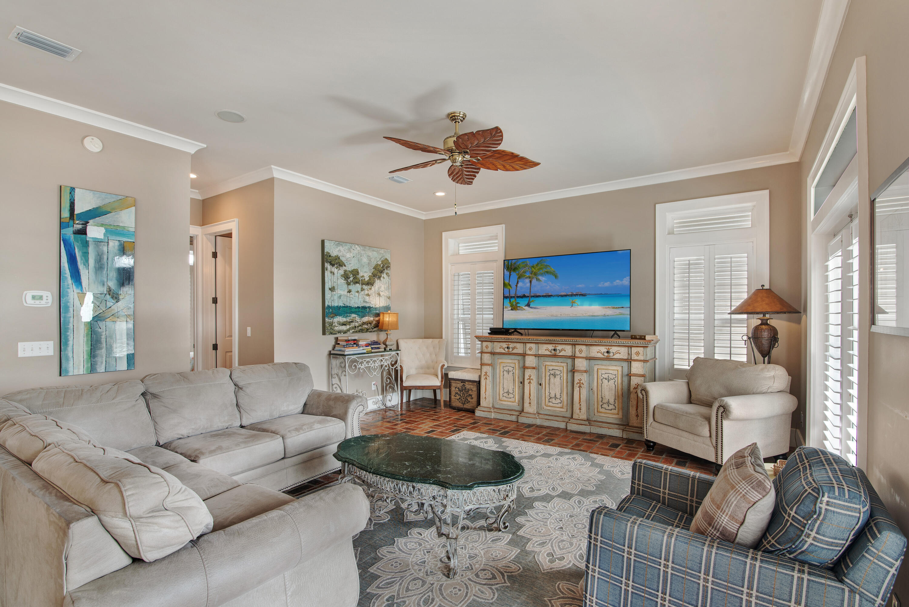 4484 Ocean View Drive Destin, FL 32541 - Photo 6 of 40 a living room with furniture and a flat screen tv