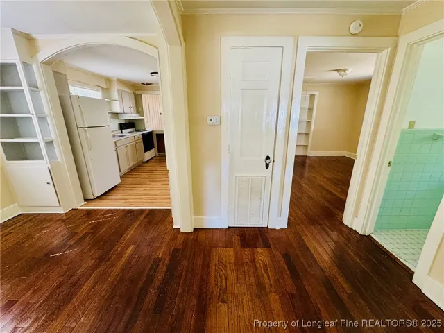 wooden floor in a gallery