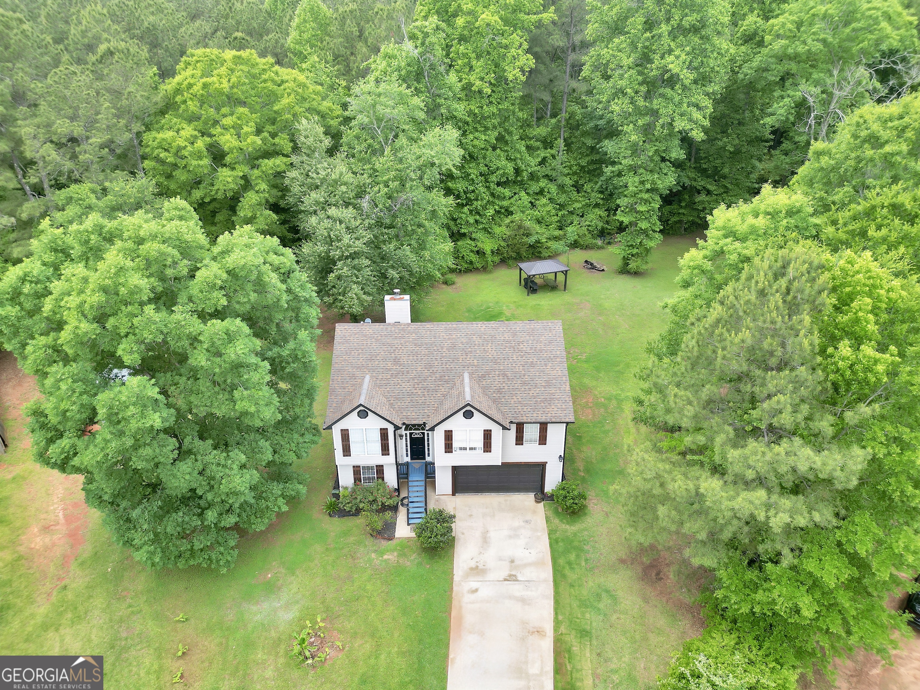 110 Westeria Way Jackson, GA 30233 - Photo 4 of 45 aerial view of a house with a big yard