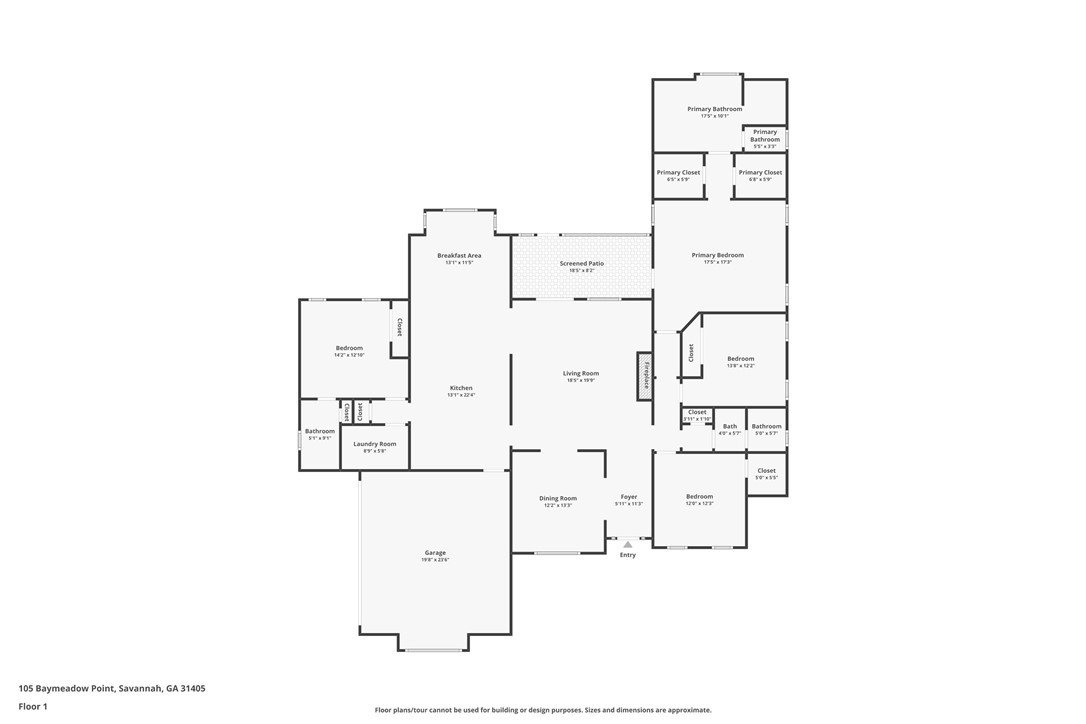 105 Baymeadow Point Savannah, GA 31405 - Photo 73 of 73 Floor Plan