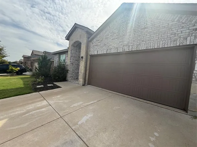 a backyard of a house