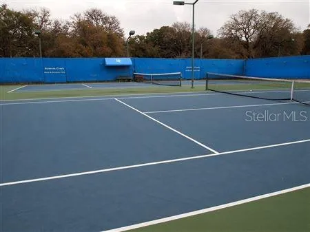 a view of a tennis court