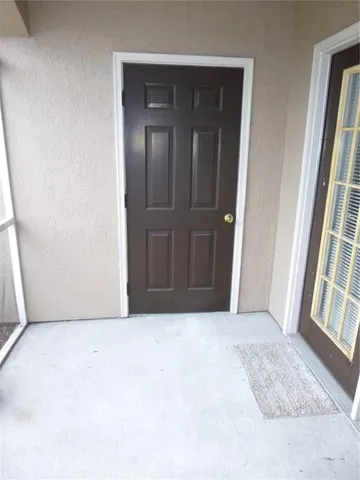 a view of an front door