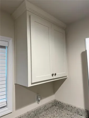a close view of closet