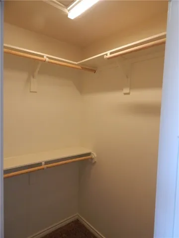 a close up view of racks on the wall