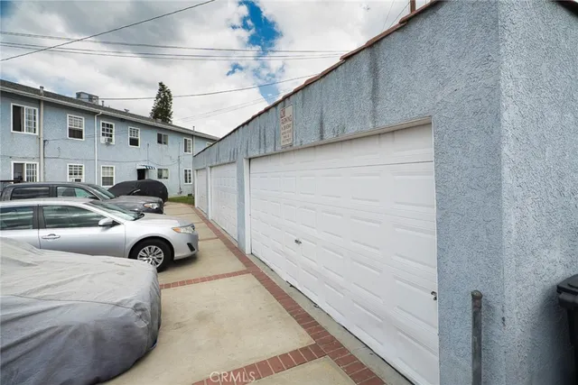 a view of parking garage