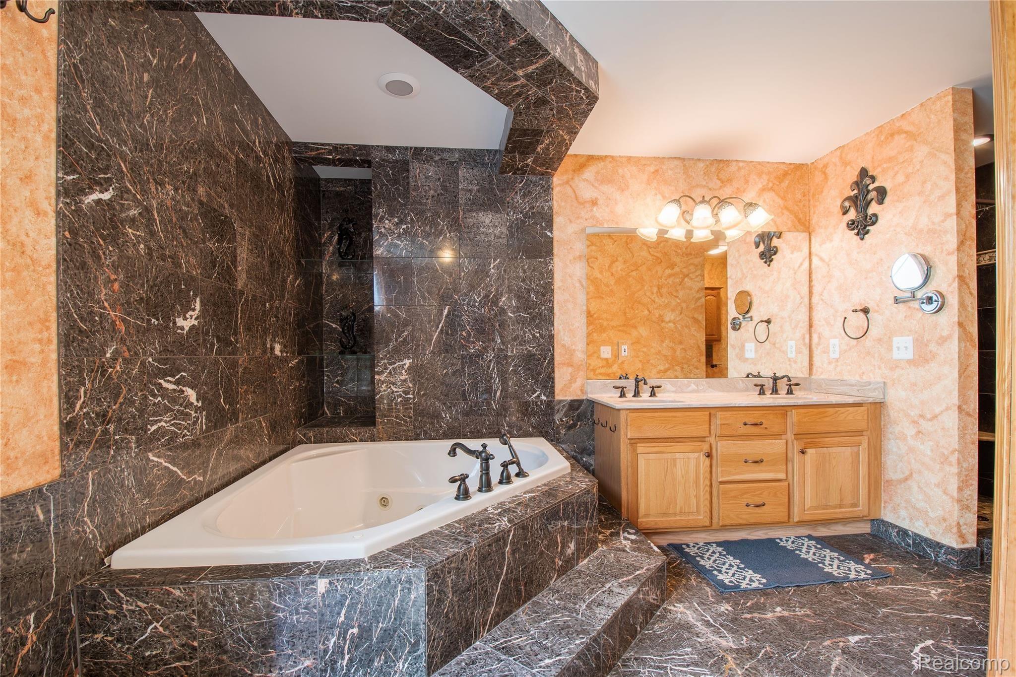 5150 Chase Lake Road Fowlerville, MI 48836 - Photo 24 of 34 Master Bathroom with Double Sinks