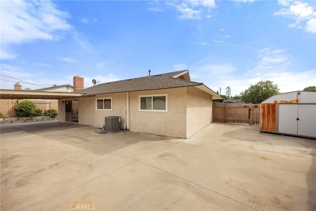 a view of a house with a patio