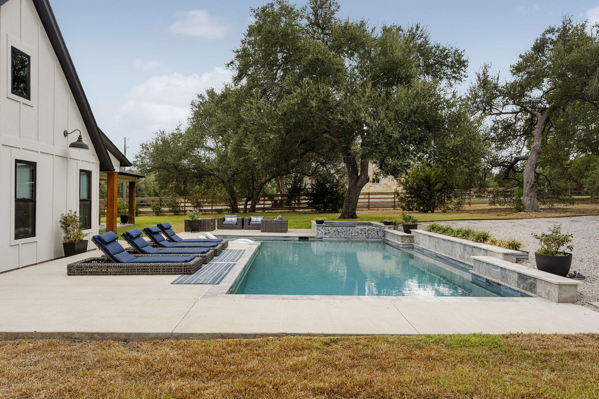 32831 Ranch Road 12 Dripping Springs, TX 78620 - Photo 2 of 40 Backyard is dreamy and is the perfect spot for entertaining or relaxing.