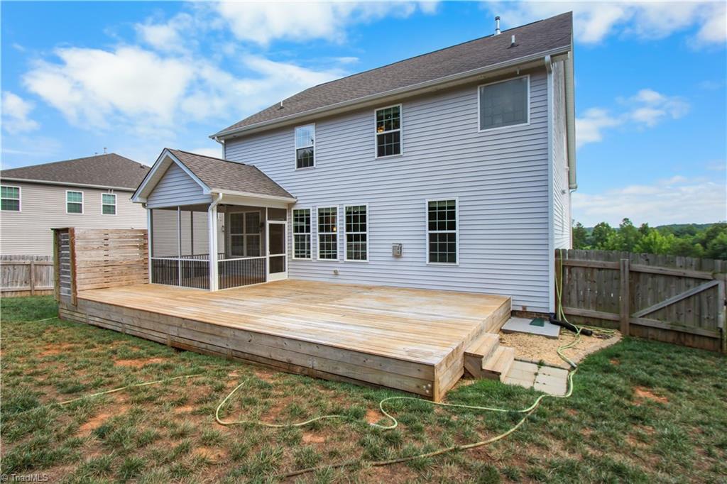2071 Spring Wind Road Pfafftown, NC 27040 - Photo 33 of 35 Extended deck & screened porch