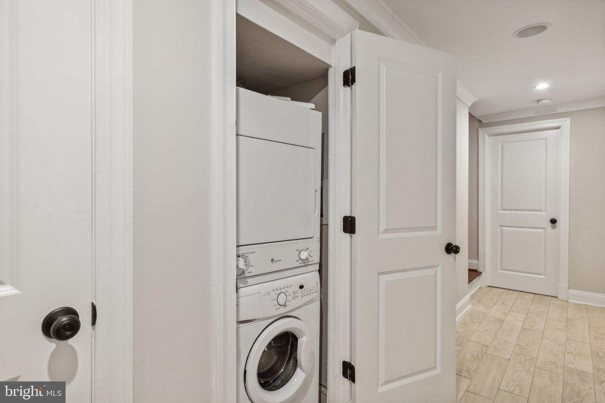 39 U Street Northeast, Unit 1 Washington, DC 20002 - Photo 17 of 22 a view of bathroom with washer and dryer