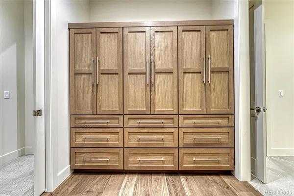a view of closet area