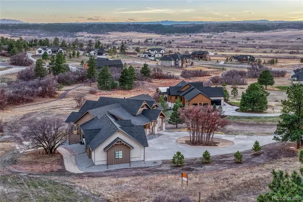 an aerial view of multiple house