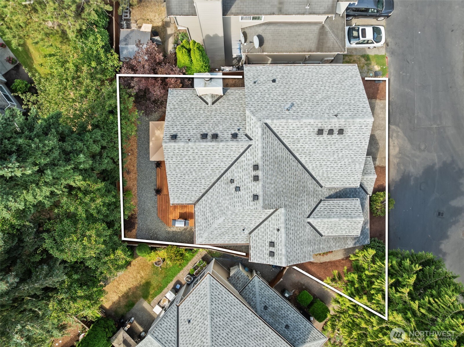 5021 South 232nd Street, Unit 75 Kent, WA 98032 - Photo 36 of 40 an aerial view of a house with outdoor space