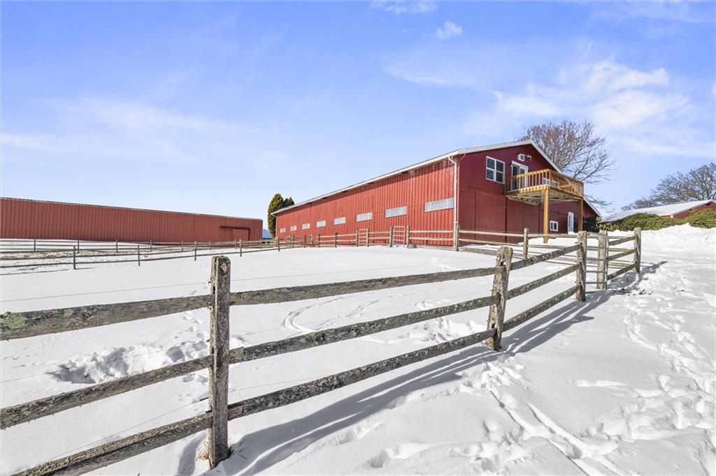 121 Brewer Road Saxonburg, PA 16056 - Photo 33 of 50 a view of a building with wooden fence