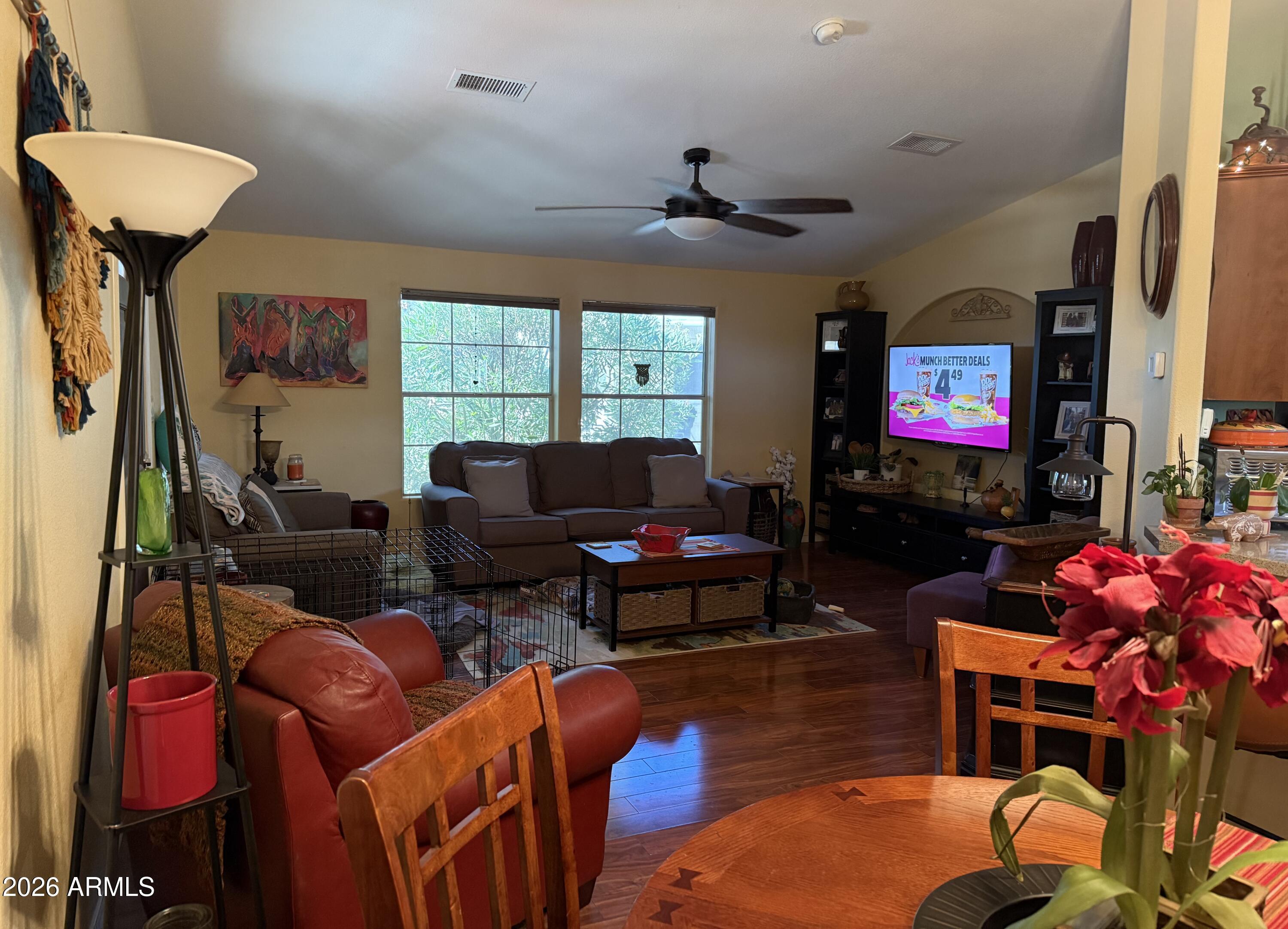 201 South Greenfield Road, Unit 195 Mesa, AZ 85206 - Photo 9 of 27 Living Room/ Open Dining