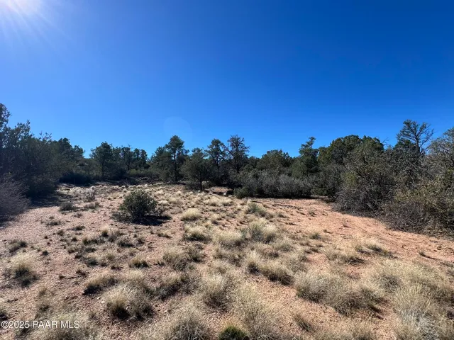a view of a yard covered with snow