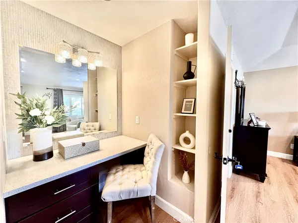 a view of living room with furniture and flat screen tv