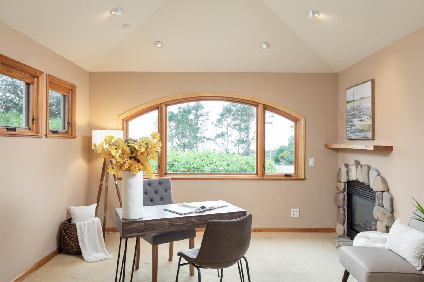 2876 Oak Knoll Road Pebble Beach, CA 93953 - Photo 9 of 14 a view of a dining room with furniture window and outside view