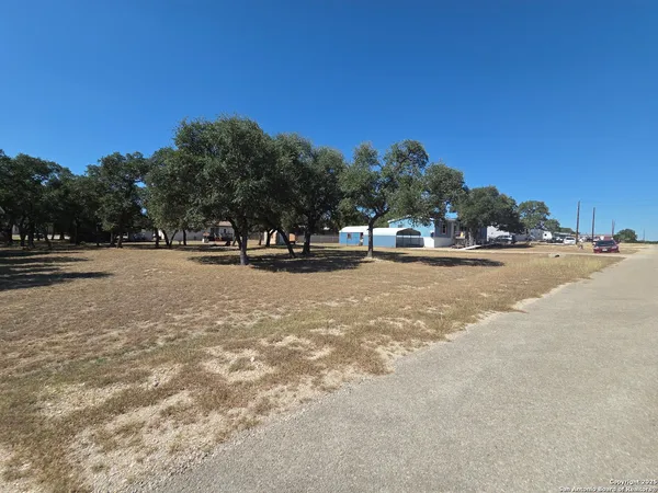 a view of road and trees