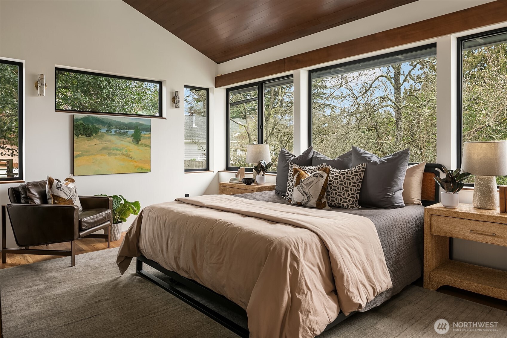 5010 Northeast 52nd Street Seattle, WA 98105 - Photo 19 of 40 a bedroom with a bed and a couch