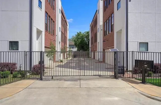 a view of a building from a balcony