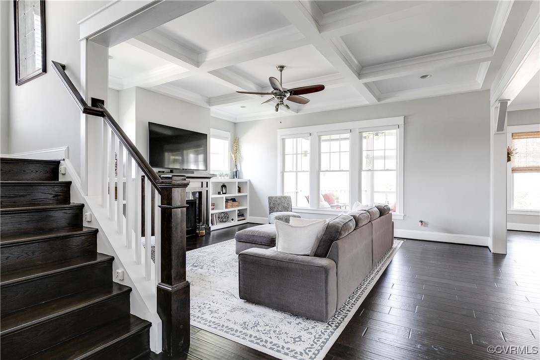 16506 Binley Road Midlothian, VA 23112 - Photo 12 of 49 a living room with furniture and a flat screen tv