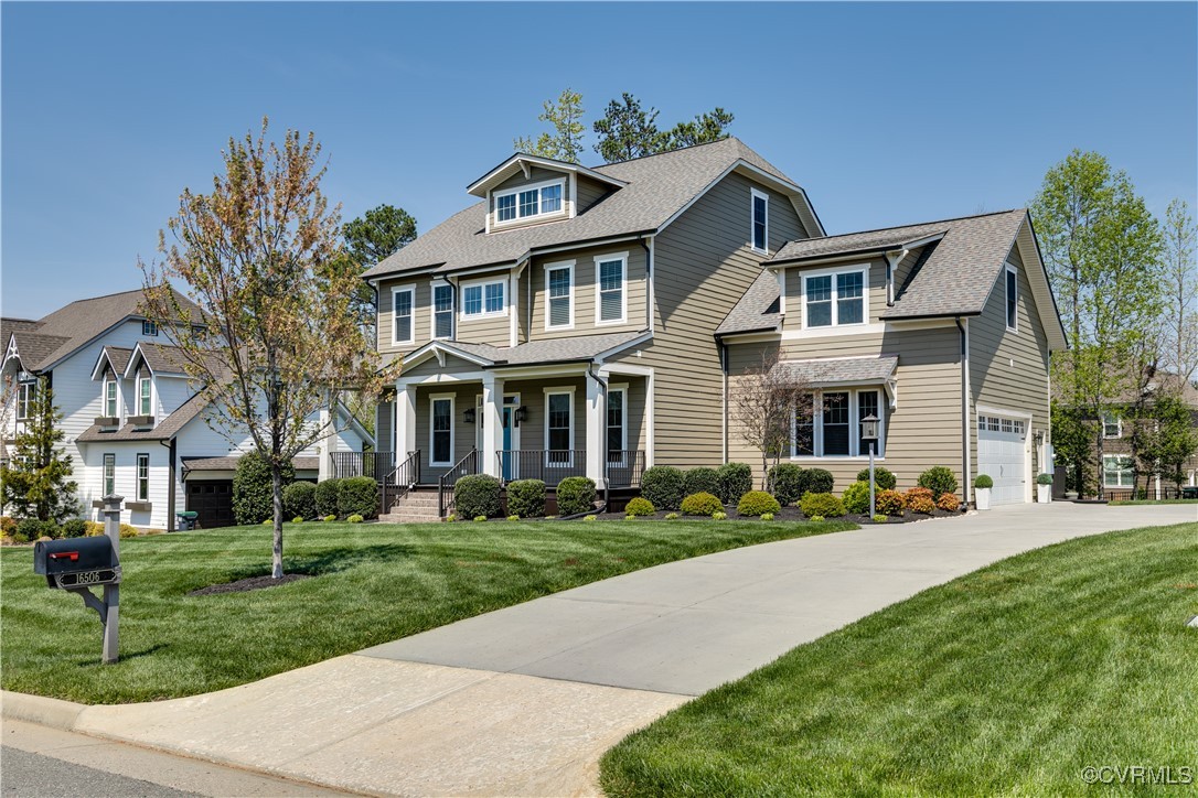 16506 Binley Road Midlothian, VA 23112 - Photo 2 of 49 a front view of a house with a yard