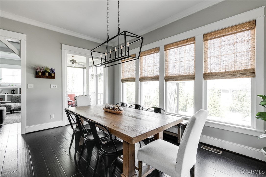 16506 Binley Road Midlothian, VA 23112 - Photo 23 of 49 a view of a dining room with furniture window and outside view