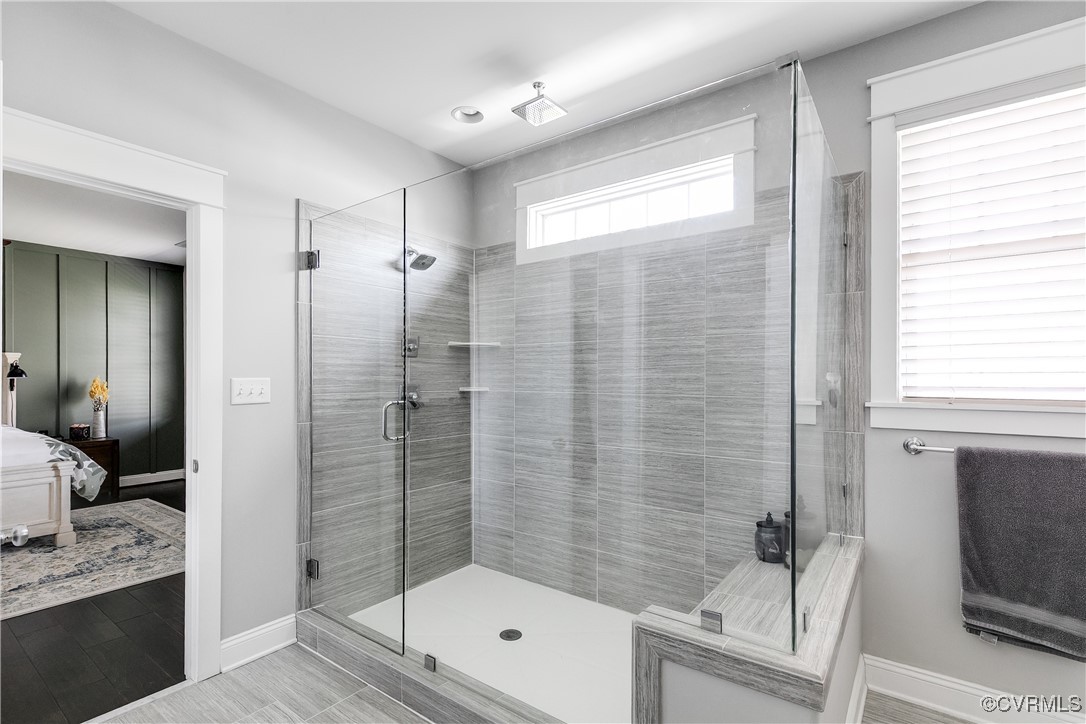 16506 Binley Road Midlothian, VA 23112 - Photo 32 of 49 a bathroom with a shower and a sink