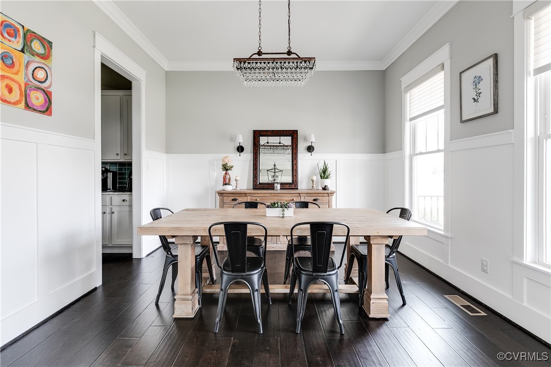 16506 Binley Road Midlothian, VA 23112 - Photo 7 of 49 a view of a dining room with furniture window and wooden floor