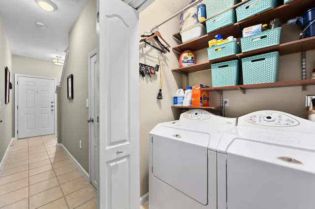 a view of storage and utility room