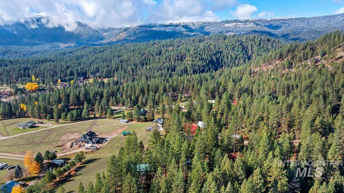 Lot 28 Horseshoe Rd Garden Valley Garden Valley, ID 83622 - Photo 27 of 28 Bird's eye view of a mountain backdrop and a heavily wooded area