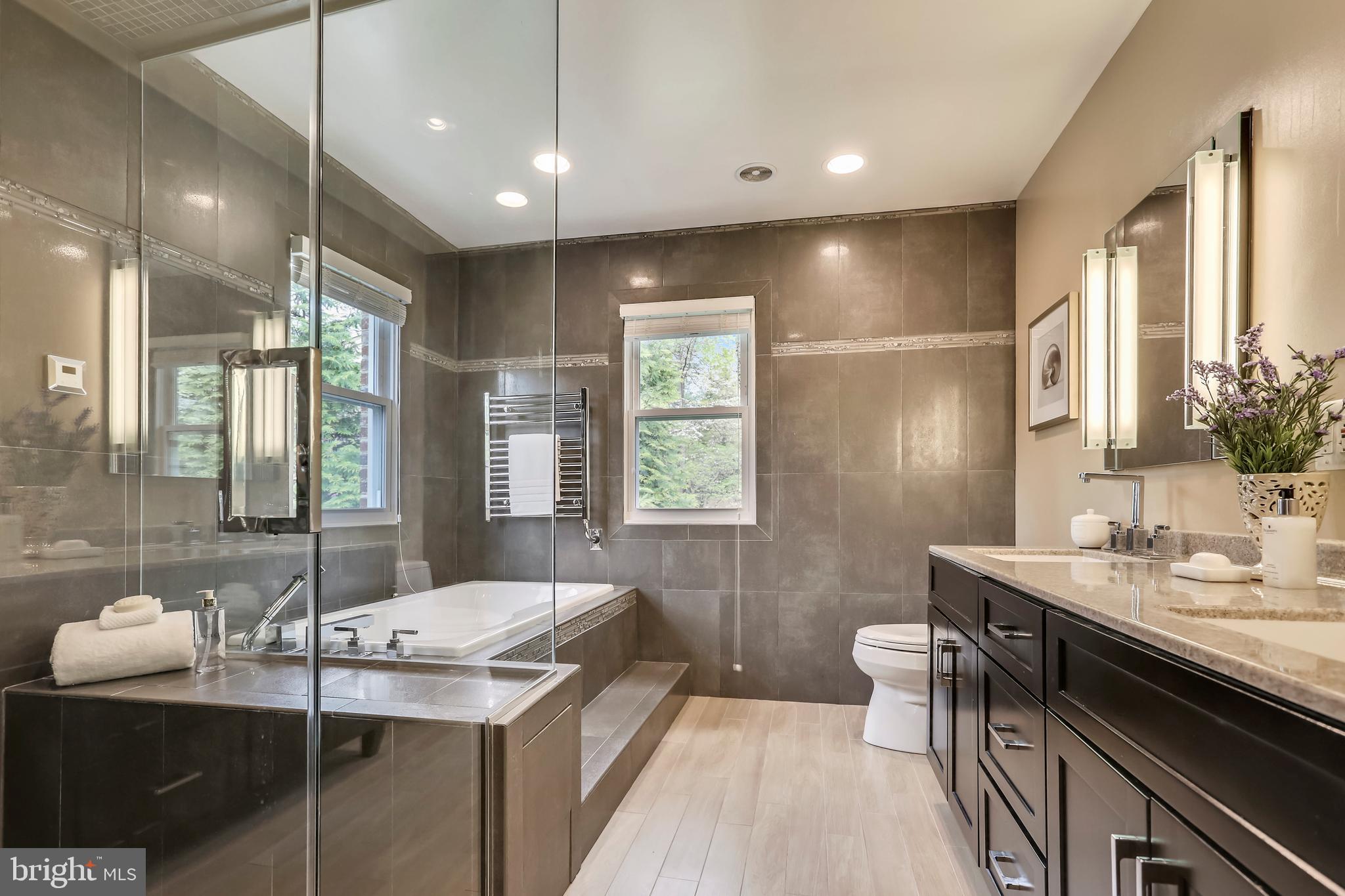 9017 Rouen Lane Potomac, MD 20854 - Photo 22 of 40 Master Bath with Steam Shower