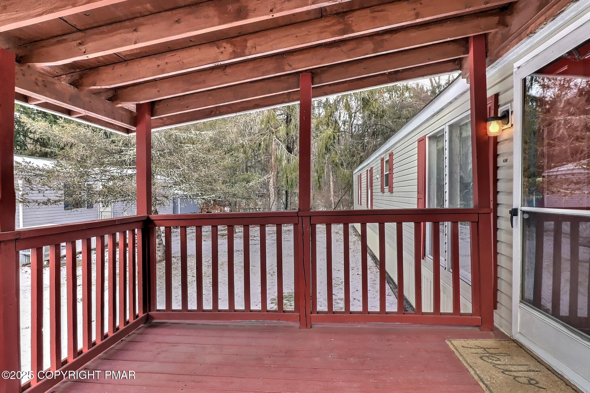 205 Oak Run Lane Stroudsburg, PA 18360 - Photo 3 of 29 a view of a porch