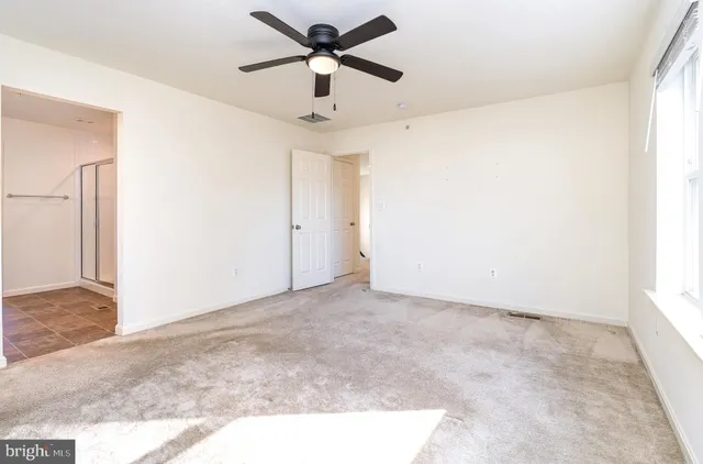 a view of an empty room