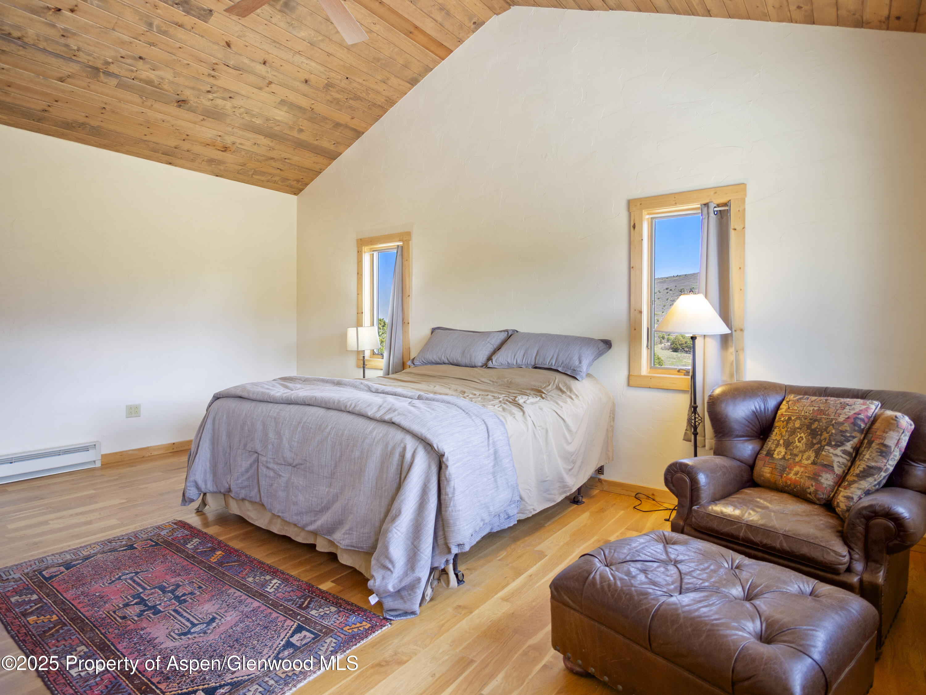 741 Big Wall Lane La Veta, CO 81055 - Photo 37 of 47 a bedroom with a bed couch and a rug