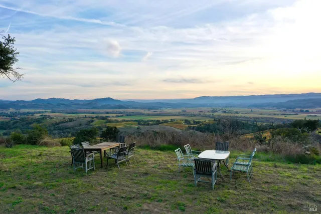 a view of a yard with a snow